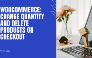 Change quantity and delete products on checkout